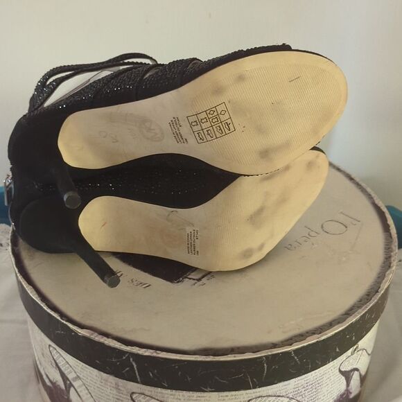 - - Michael Kors Gladiators Sequins Open Toe Heel Shoes - Picture 7 of 11